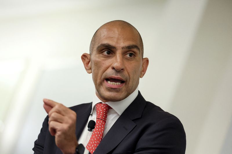 © Reuters. FILE PHOTO: Rostin Behnam, Chairman of the Commodity Futures Trading Commission (CFTC), speaks during the Piper Sandler Global Exchange and FinTech Conference in New York City, U.S., June 5, 2024. REUTERS/Brendan McDermid/File Photo